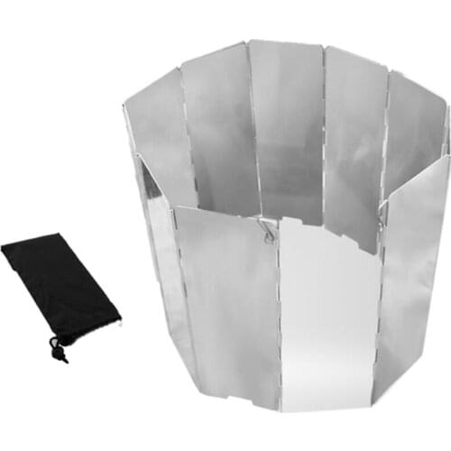 Camp Stove Windsn 9x Plates Outdoor Aluminum Alloy Foldable Stove Cooker Camping Picnic Windshield Wind Deflector