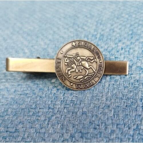 10pcs Freemason Collectibles Knight Knights Templar Seal Crusaders Solomons Suit Work Wedding Tie Bar Clip