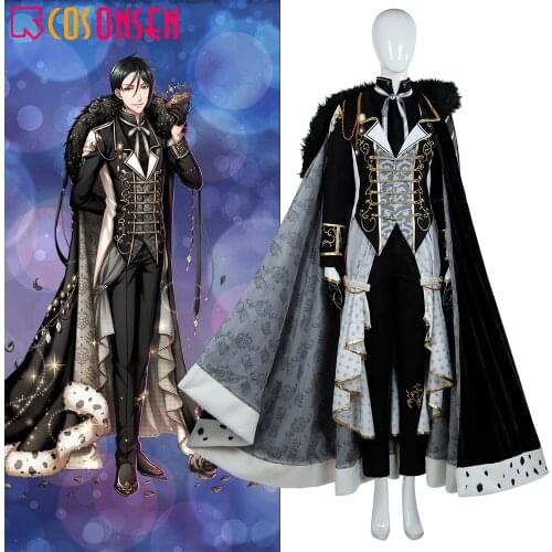 COSPLAYONSEN SEBASTIAN Black Butler Dream Kingdom 100 sleeping prince Cosplay Costume