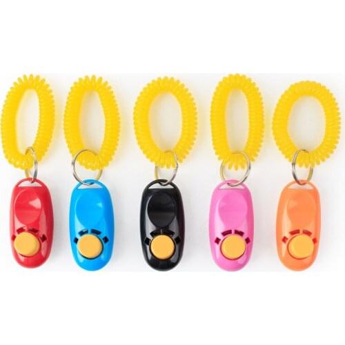 Cute Shape Dog Whistle Clicker Pet Dog Trainer Aid Guide With Key Ring Dog Training Whistle Dog Products Pet Supplies