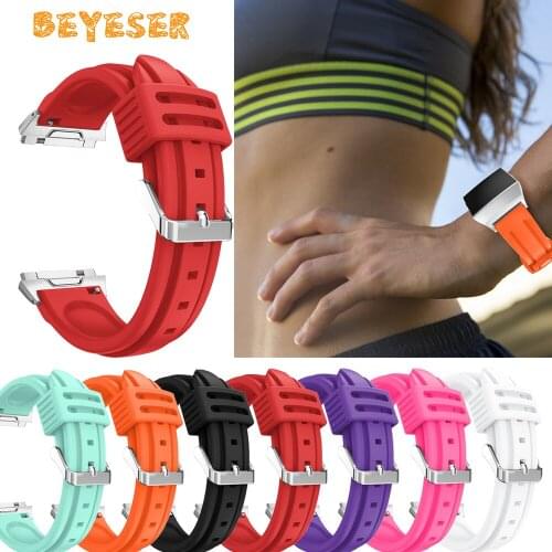 Fashion Soft Silicone Wrist Strap For Fitbit lonic Smart Watch Replacement Adjustable Watchband Colorful Bracelet Accessories