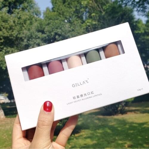 5PCS/LOT Matte Lipstick Set Sexy Colors Matte Lip stick Waterproof Long-lasting Lip Gloss Lip Tube Tint Lipliner Pen Lip Makeup