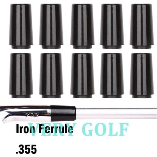 Tip Size .355 Custom Black Golf Ferrules For Taper Tip Iron Wedge