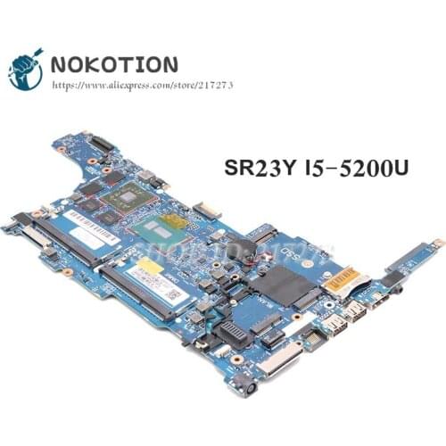 NOKOTION 802789-001 802789-601 6050A2637901-MB-A02 For HP EliteBook 840 G2 Laptop motherboard SR23Y I5-5200U R7 M260 Graphics