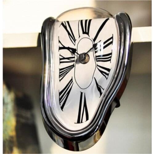 Novel Surreal Melting Distorted Wall Clock Surrealist Salvador Dali Style Amazing Home Decoration Gift