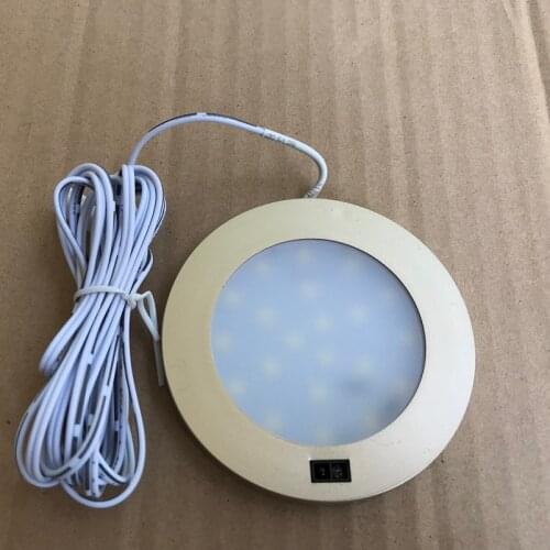 Motion Sensor Switch 12V DC 3w LED Cabinet Dome Light Cool/Pure White Ceiling Lamp Under Cabin interior Light RV Campervan Auto