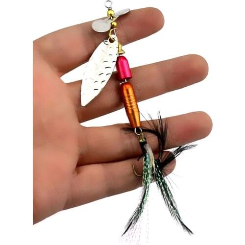 10pcs Metal Fishing Spoon Lure 9.5cm/13.9g iscas artificiais Metal spoon Lure sequin bait spoon 6# Hook hard lure