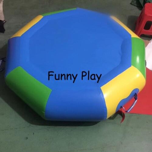 PVC inflatable trampoline bouncer water park used Inflatable Water Bouncer Pool float toy inflatable water platform