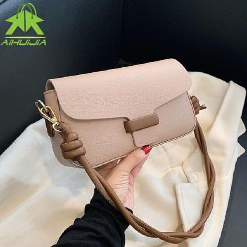 Luxury Designer Handbag for Women Fashion Solid Color Underarm Bag High Quality Pu Leather Shoulder Bag Simple Messenger Bags