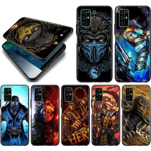 Mortal Kombat Silicone Cover For Huawei Honor 10i 10 9C 9A RU 9X 9N 9S 9 Pro Lite Play 3E V9 Black Phone Case