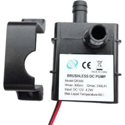 Ultra-quiet DC 12V 4.2W 240L/H Flow Rate Waterproof Brushless Pump Mini Submersible Water Pump 2019 Brand New