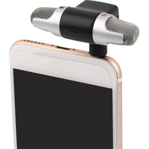 High Performance 3.5mm Jack Portable Mini Mic Digital Stereo Microphone for Recorder Mobile Phone Sing Song Karaoke