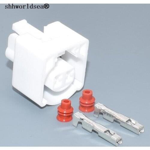 Worldgolden 2pin 2.3mm automotive electric plug waterproof plastic wiring cable female connector