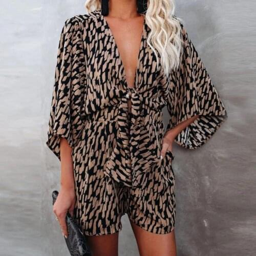 Women Jumpsuit Sexy Lace-up Stripe Playsuit 2021 Casual V Neck Summer Pockets Jumpsuits Loose Beach Holiday Rompers Комбинезоны