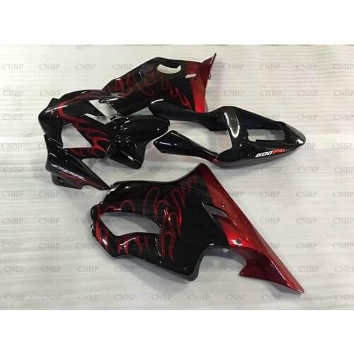 ZX-10r 2004 - 2005 Body Kits Ninja ZX 10r 04 Fairing Kits Ninja ZX 10r 2005 Black Red Flame Fairing Kits