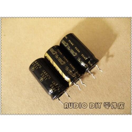10PCS/50PCS ELNA black gold word RA2 series 1000uF 16V 16V1000uF audio electrolytic capacitor