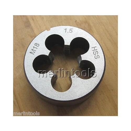 18mm x 1.5 Metric HSS Right hand Die M18 x 1.5mm Pitch