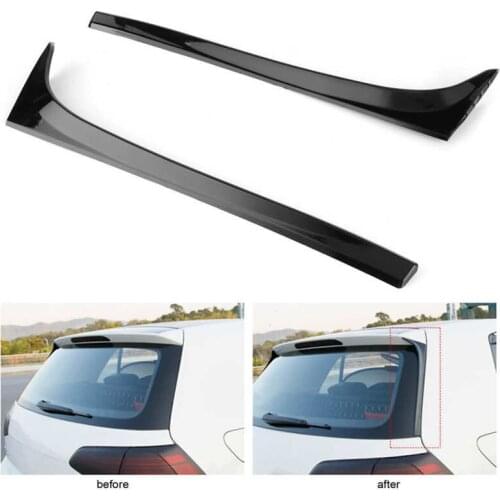 2pcs Rear Window Spoiler Side Wing Trim Cover Car Vehicle Modification Fit for MK7 GTD R 2014- Car style