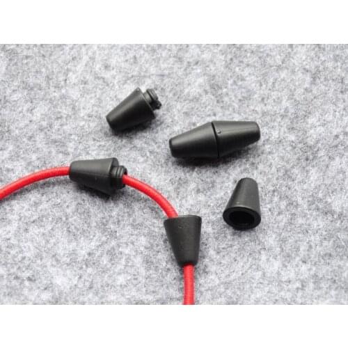 20pcs/lot Plastic Lanyard Safety Breakaway Pop Barrel Connectors For Ribbon Lanyards Cord Lock Stopper Black