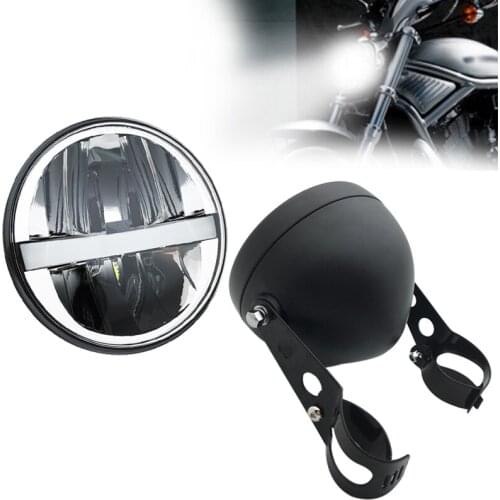 5 3/4" LED Headlights DRL 5.75 inch Iron 883 Dyna Headlamp For motorcycle Sportster XL 883 with 5 3/4" Housing