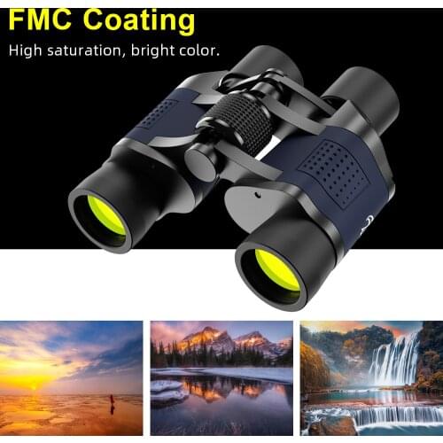 60x60 Telescopes Hd Binoculars Compact Hunting Wild Field View Bak4 Prism Low-light Vision For Wildlife Watching
