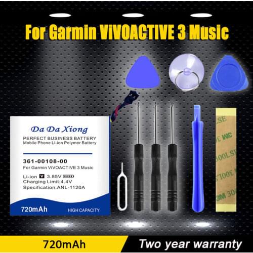 Battery for Garmin ViVOACTIVE 3 Music Watch Li-po NL28LL31B03OC 260mAh 361-00108-00