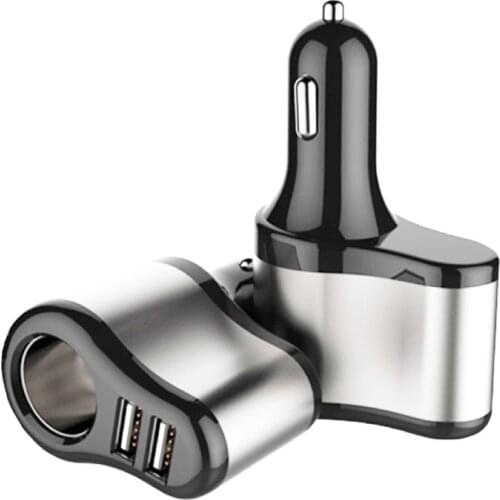 12V-24V Quick Charge Car Dual USB Charger Cigarette Lighter Socket Universal Mobile Phone Car Chargers Fast Charging Adapter