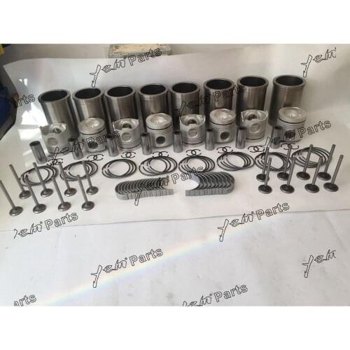 Free Shipping Ef750 Cylinder Liner Kit With Engine Bearing & Valves For Hino Engine