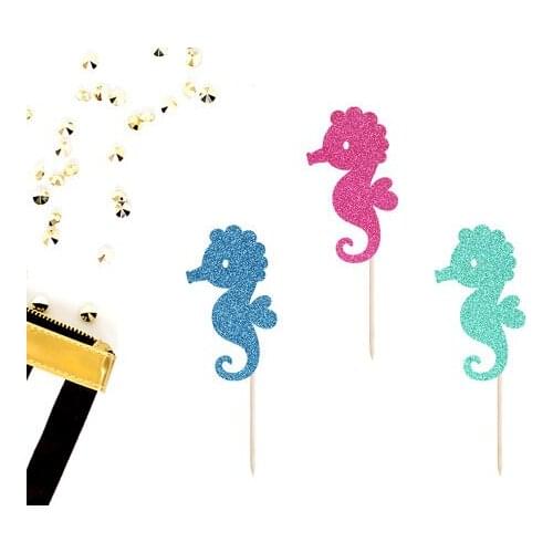 Glittery Tea Party Cupcake Toppers (Set of 12) - Teapot Cupcake Toppers, Tea Party Themed Baby Shower, Brid