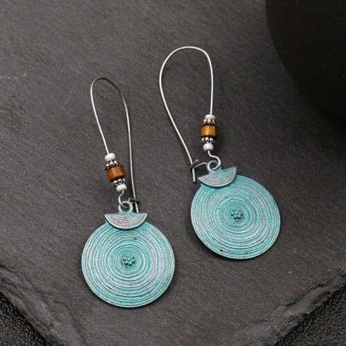 Bohemia large earrings for women big ethnic drop earrings fashion jewelry abstract boho vintage dangle earings new female gifts