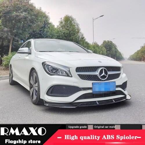 For Benz W117 ABS Rear Bumper Diffuser Protector For 2016-2018 BENZ CLA Body kit bumper rear Front shovel lip rear spoiler