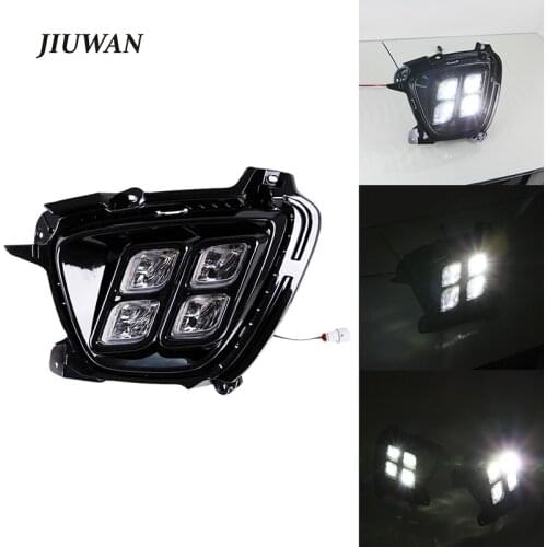 For Kia Sorento 2015 2016 2017 2 Pcs 12V Car Headlight Daytime Running Light LED DRL Waterproof Fog Lamp Day Light Accessories