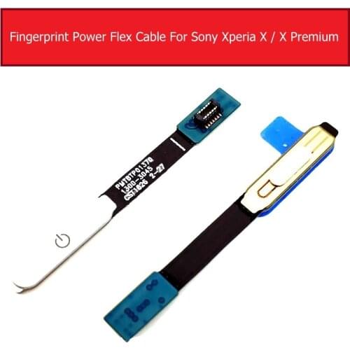 Fingerprint Power Flex Cable For Sony Xperia X/X Performance/XZ Premium/XZ/XZS Power Button Sensor Flex Ribbon Replacement
