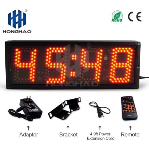 Honghao 5 Inch LED Outdoor Timer Countdown Clock