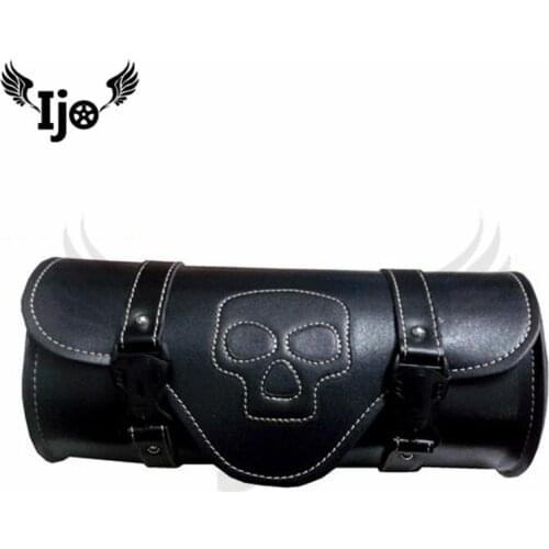 Ijo New Style Universal Motorcycle PU Leather Saddlebag Saddle Bag Luggage Bag For Harley Yamaha Honda Suzuki Kawasaki Motors