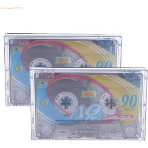 K1AB Empty 90Minutes(45Minutes Per Side) Tape for Recording Speech Music 2Pcs/Set Low-noise Cassette Tape