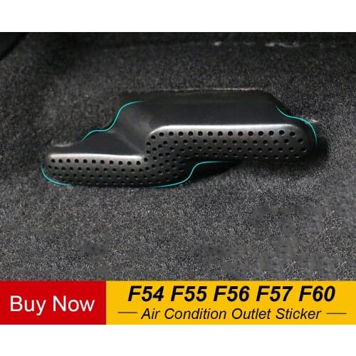 2pcs Car Under Seat Air Condition Outlet Vent Caps Cover Sticker Anti-blocking For Mini Cooper One d F60 F56 F55 F54 Accessories