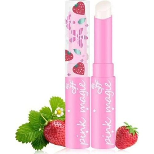 Ice soft strawberry color lip balm Moisturizer lipstick slightly pink continuous temperature changes lip balm T1088
