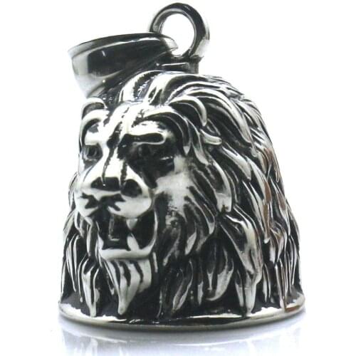 Mens Boys 316L Stainless Big Lion Jingle Bell Cool&Hot Newest Pendant Factory Price