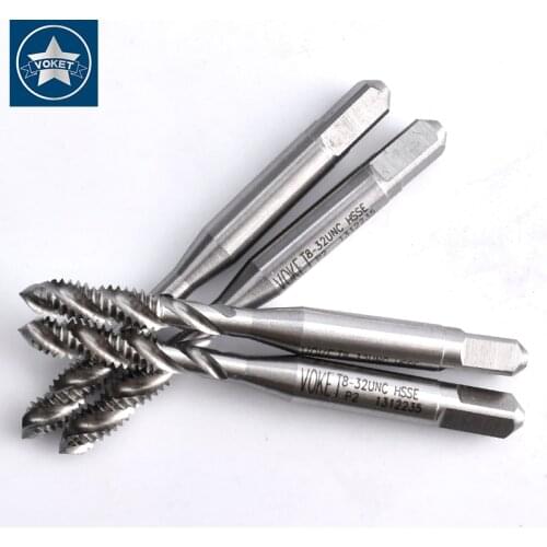 HSSE Right Hand Spiral Fluted tap UNC 1-64 2-56 3-48 4-40 5-40 6-32 8-32 3/16-24 10-24 12-24 1/4-20 American Screw Thread taps