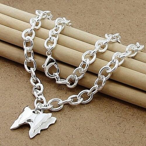 High Quality Chain Necklace 925 Sterling Silver Insect Double Butterfly Pendant Necklaces Classic Jewelry