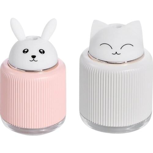 Cute Cartoon Rabbit Cat Large Capacity Portable Desktop Air Humidifier USB Mist Maker Aroma Essential Oil Diffuser Home