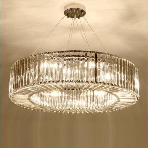 Post-modern chandelier living room metal creative personality crystal minimalist atmosphere home art light luxury Nordic lamps