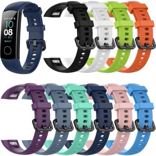 Silicone Strap Band for Huawei Honor 5/4 Smart Watch Rubber Wrist Bracelet Replacement Sports Fitness Watch Band Accessories