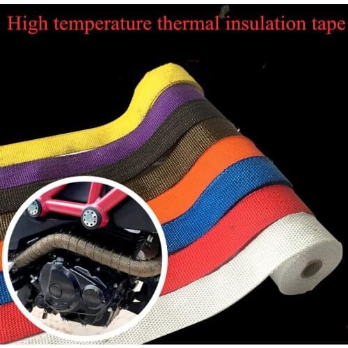 5M/pc Heat-resistant Wrap Insulation Tape auto Exhaust pipe High temperature cloth for moto car modification protection supplies