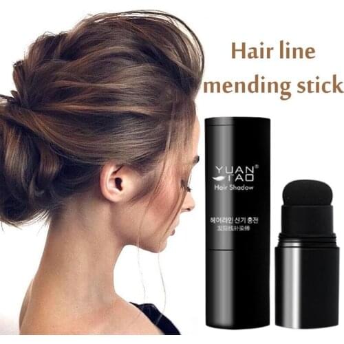 Waterproof Hair Shadow Powder Edge Control 3 Colors 4g Hair Line Powder With Puff Makeup Hair Concealer Cover