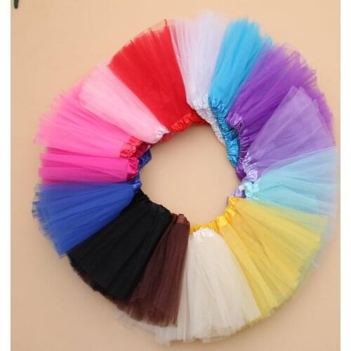 Girls Skirts Tutu Baby Tulle Tutu Cute Toddler Girl Ball Gown Dance Ballet Skirt 3 Layer Princess Mini Party Pettiskirt