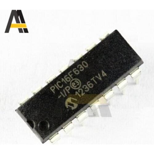 1pcs PIC16F630-I/P DIP14 PIC16F630-I DIP PIC16F630 DIP-14 16F630 new and original IC
