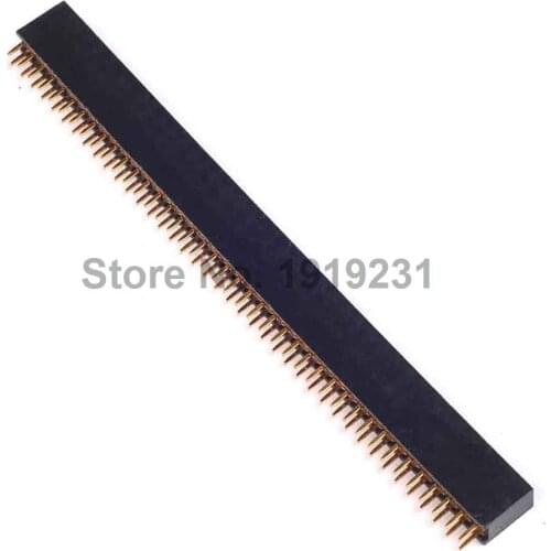 10PCS 2x40 Pin Female Double Row Pitch 2.54mm Pin Header Strip