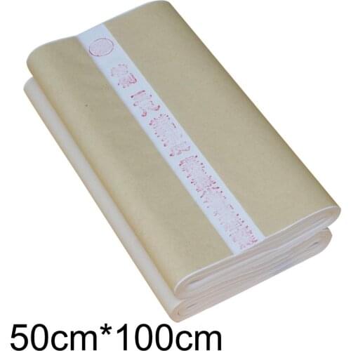 100Pcs 50x100cm Chinese Painting Calligraphy Draw Raw Rice Xuan Paper Stationery 2019HOT